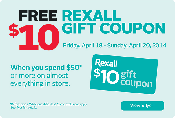 Free Rexall Gift Coupon