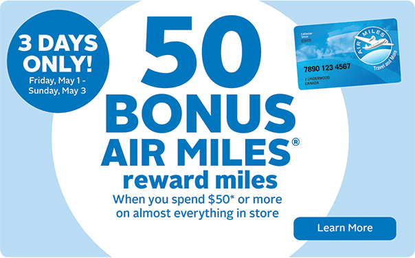 50 Bonus Air Miles