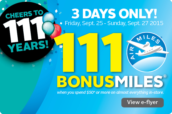 111 Bonus Miles